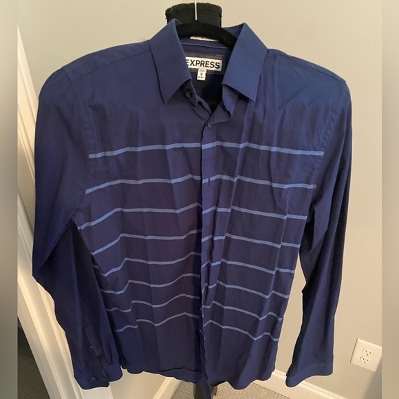 Express medium extra slim fit button up shirt - Picture 1 of 6